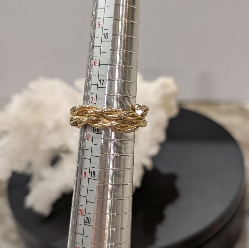 Gold Braided Ring - Picture 6 of 7